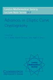 Advances in Elliptic Curve Cryptography Book Cover