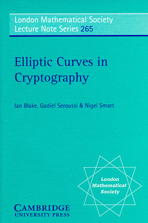 Elliptic Curves in Cryptography Book Cover